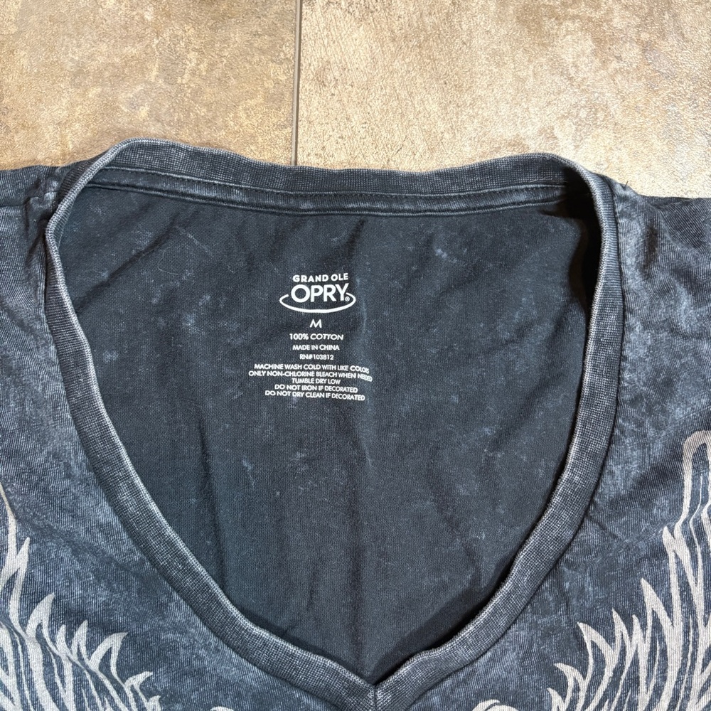 Y2K Washed Black Grand Old Opry Women’s Graphic Tee - Picture 3 of 6